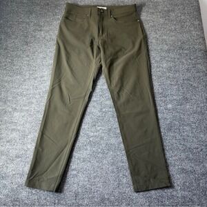 Olivers Pants Mens 30x30 Green Slim Stretch Nylon Chino Travel‎ Performance